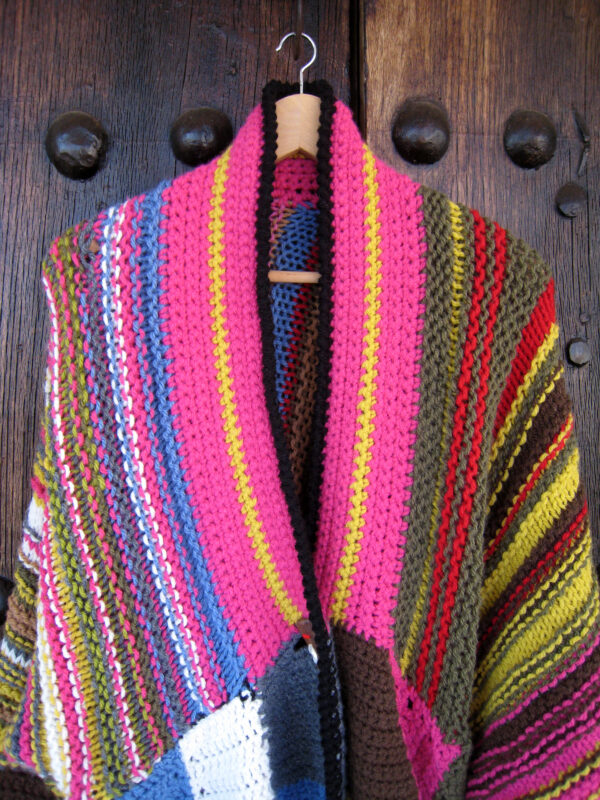 abrigo de lana de colores