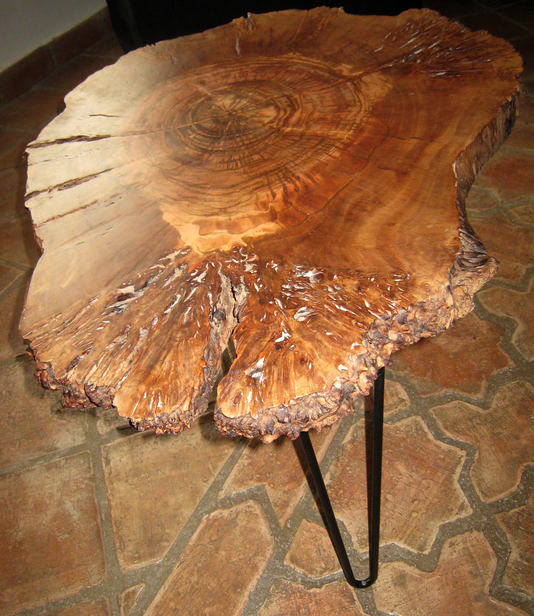 Mesa de troncos cuadrada - Naturshome