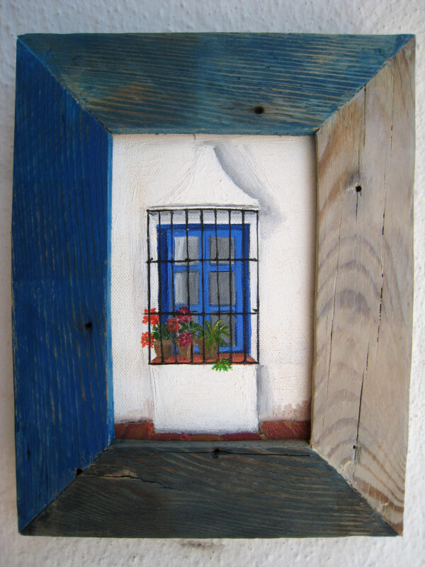 Cuadro ventana azul