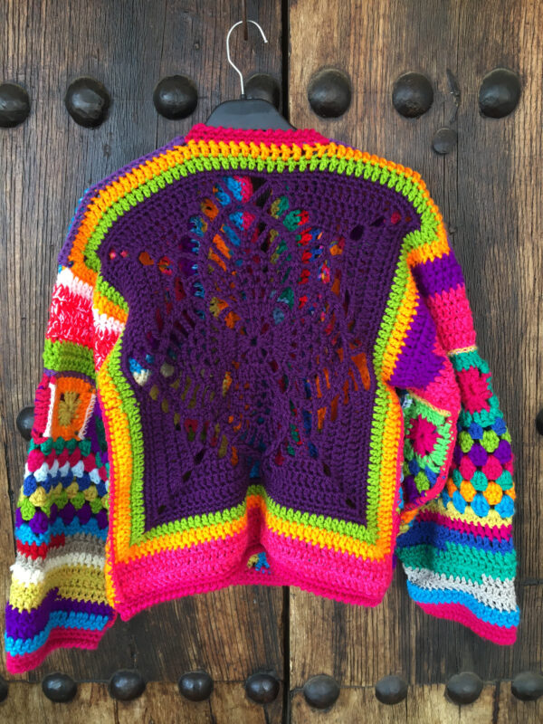 jersey de crochet de lana