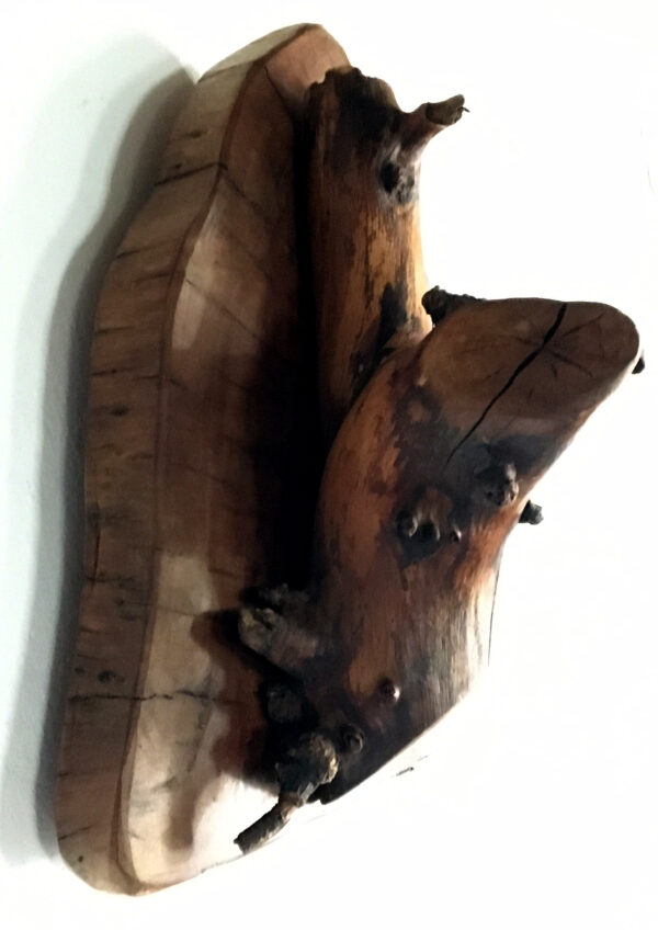 perchero de tronco hecho artesanalmente estilo rústico